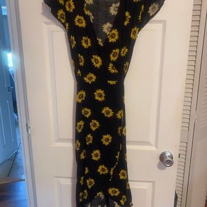 Sunflower wrap Dress
